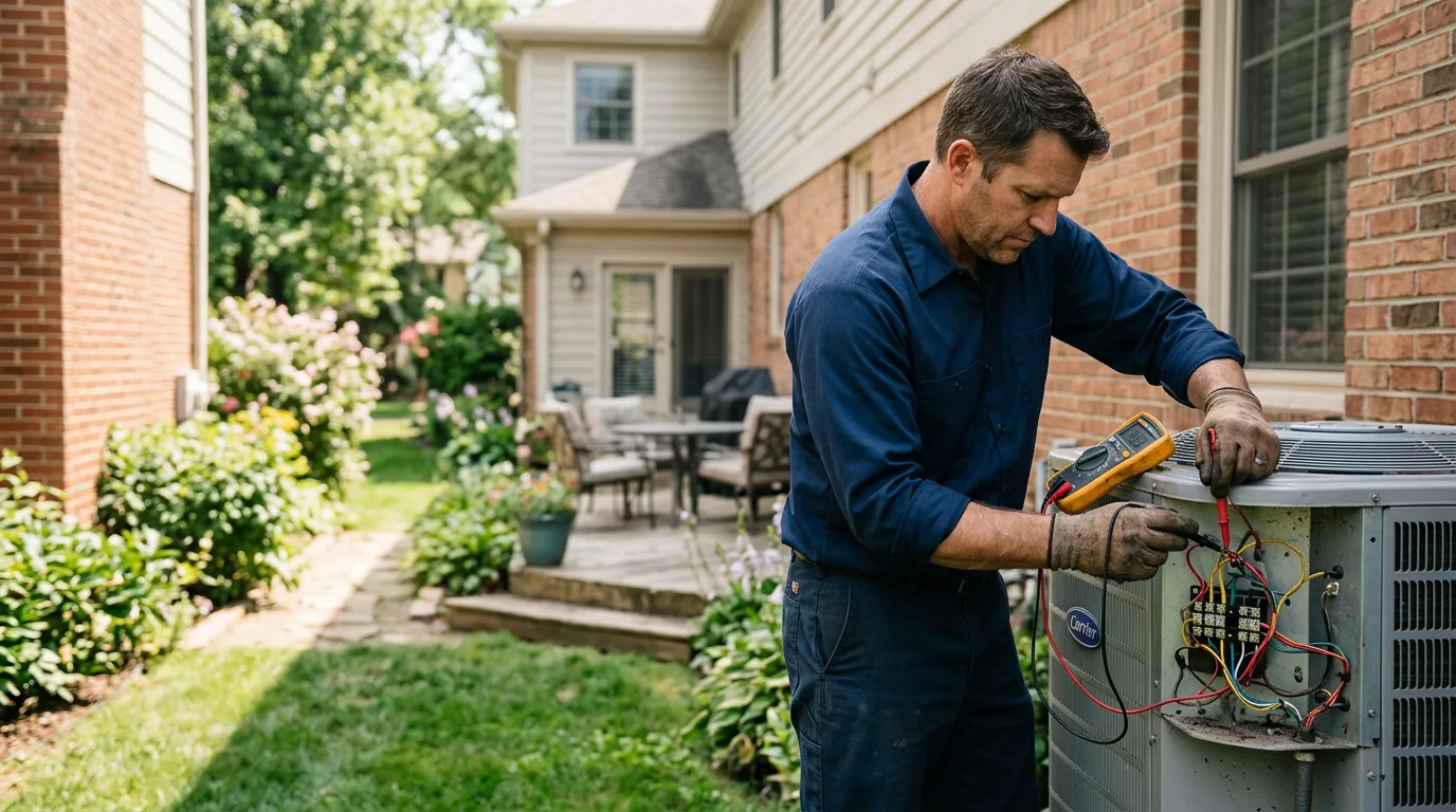 HVAC technician working near Saverton, MO
